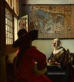 Der Soldat und das lachende Mädchen Barock Johannes Vermeer